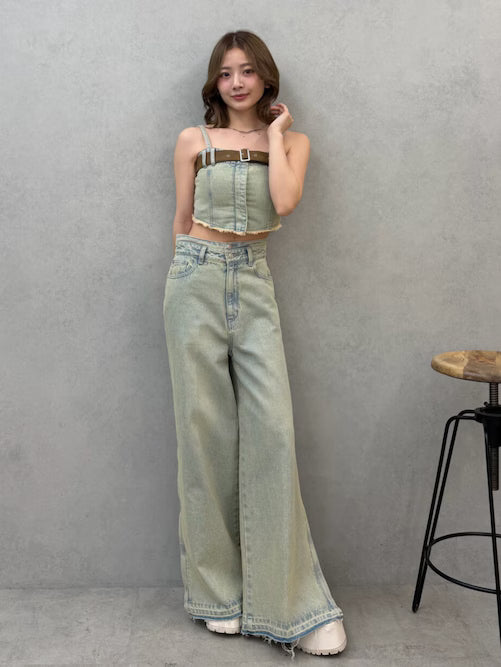 MURUA デニムビスチェ