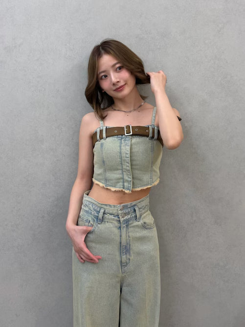 MURUA デニムビスチェ