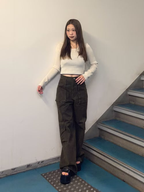 MURUA ロゴプレートラメニット