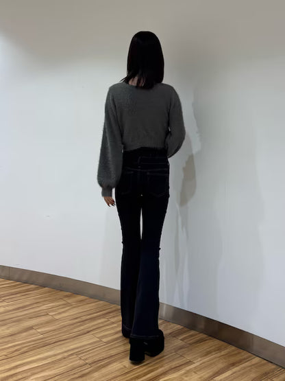 EMODA ショルダースキンクロップ2WAYニット