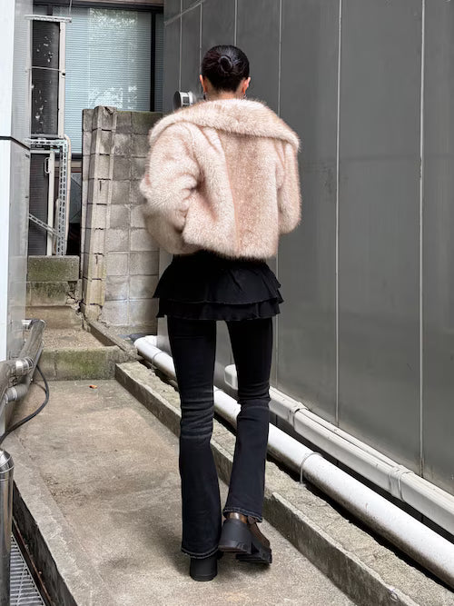 EMODA FUUX ファーショートブルゾン