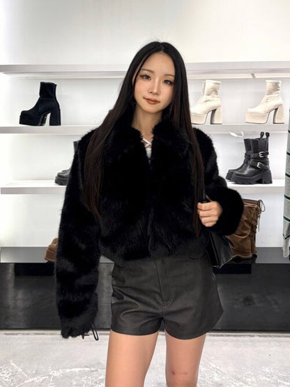 EMODA FUUX ファーショートブルゾン