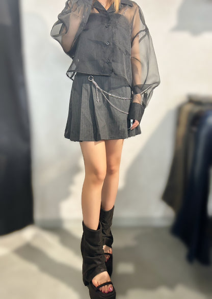 EMODA レイヤーチェーンベルトスカート
