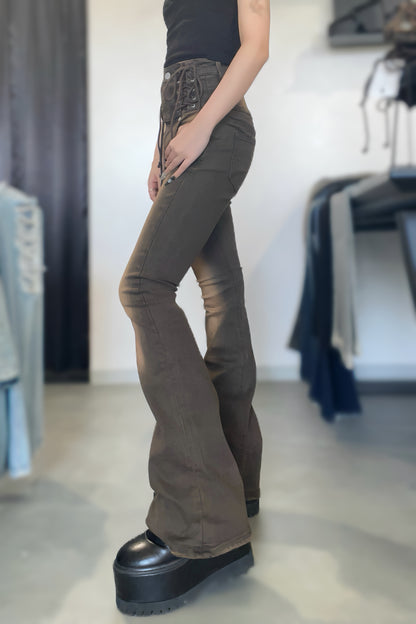 EMODA レースハンドハイウエストパギンツ