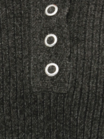 EVRIS モールオフショルニットトップス