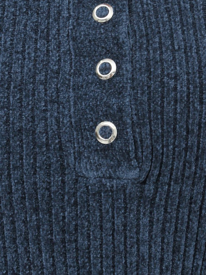 EVRIS モールオフショルニットトップス