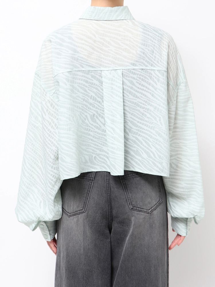 MURUA マットシアーシャツ