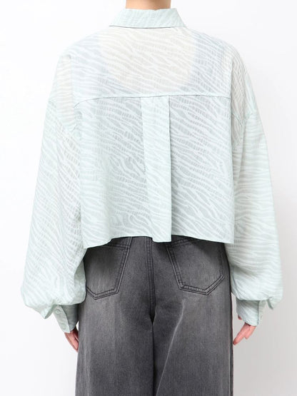 MURUA マットシアーシャツ