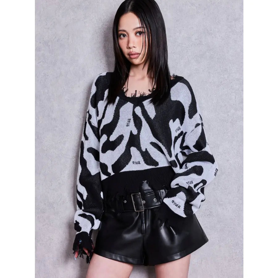 GYDA ベルト付きストレッチフェイクレザーショートパンツ