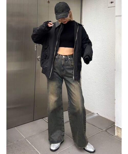 EMODA ハイネッククロップニット