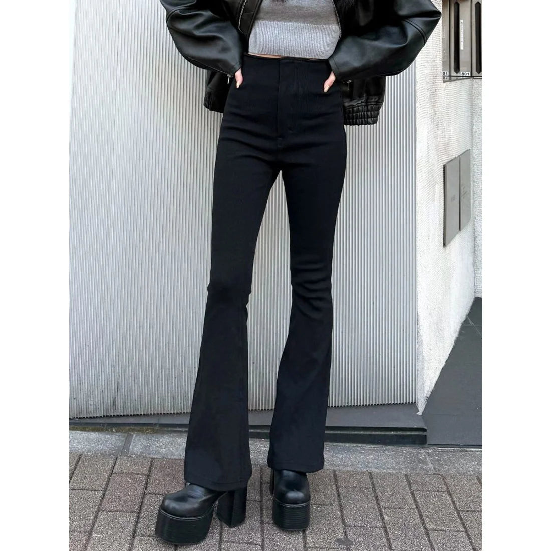 EMODA ストレッチリブパンツ