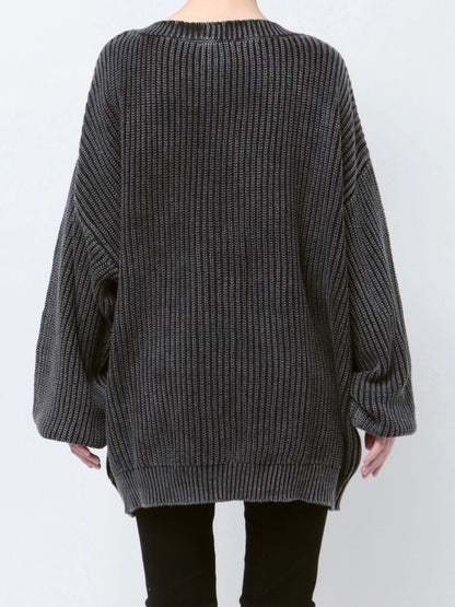GYDA ブリーチLOOSEニットカーディガン