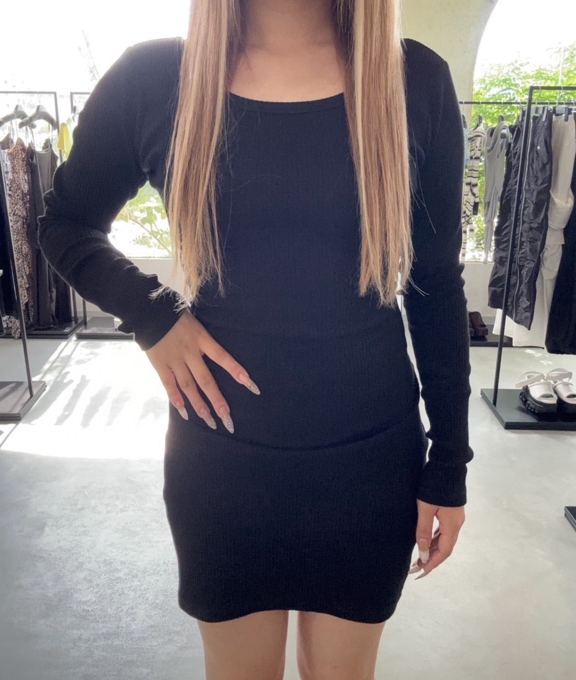 GYDA レオパードバックリボンテレコミニワンピース