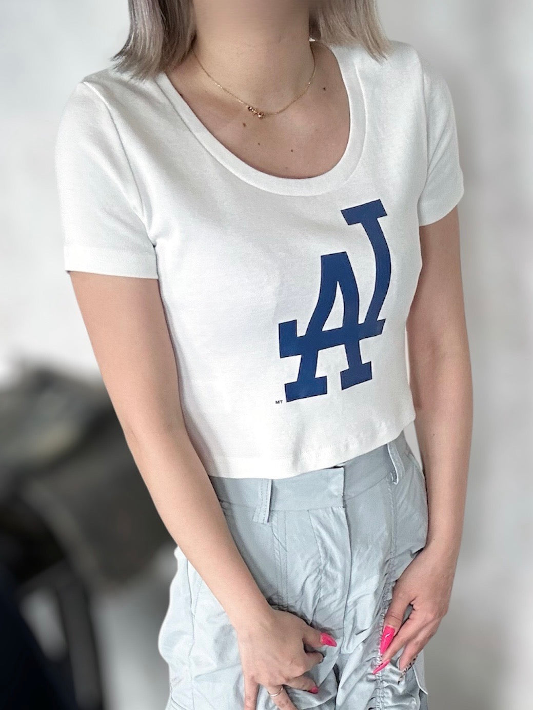 GYDA［MLB］クロップドTシャツ