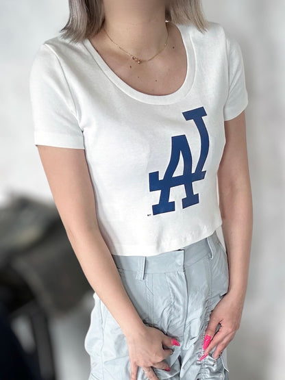 GYDA［MLB］クロップドTシャツ