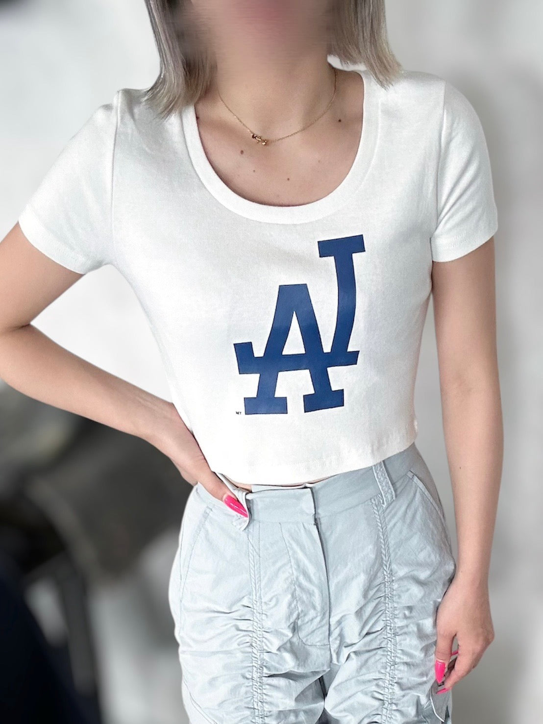 GYDA［MLB］クロップドTシャツ