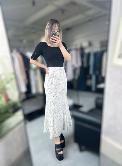 RESEXXY ドットパターンマーメイドスカート