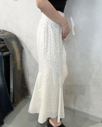 RESEXXY ドットパターンマーメイドスカート