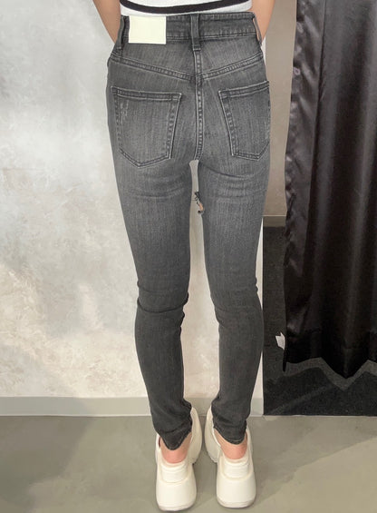 GYDA H/W thigh high ダメージデニムパンツ