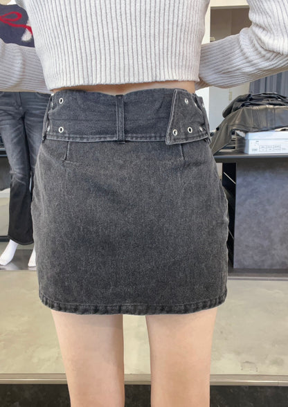 EVRIS タイトワイドベルトミニスカート