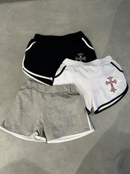 CROCHU GLITTE CROSS ショートトラックパンツ