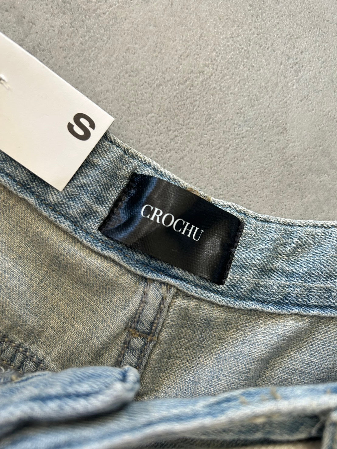 CROCHU ワイドカーゴデニムパンツ