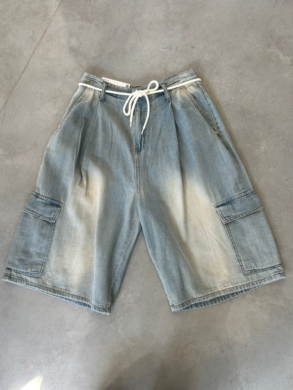 CROCHU ワイドカーゴデニムパンツ