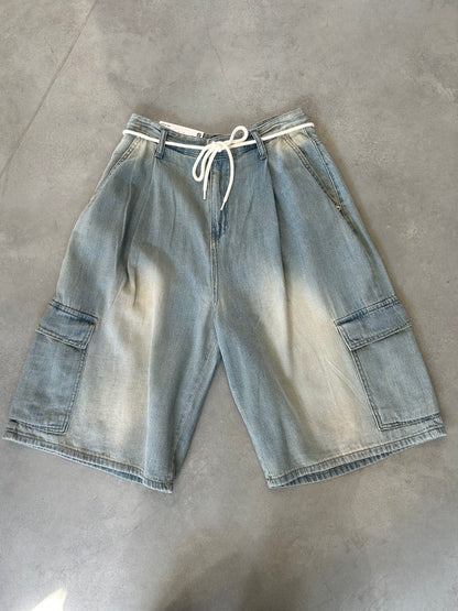 CROCHU ワイドカーゴデニムパンツ