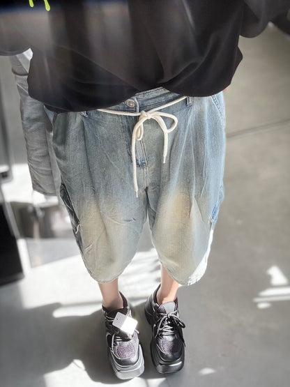 CROCHU ワイドカーゴデニムパンツ