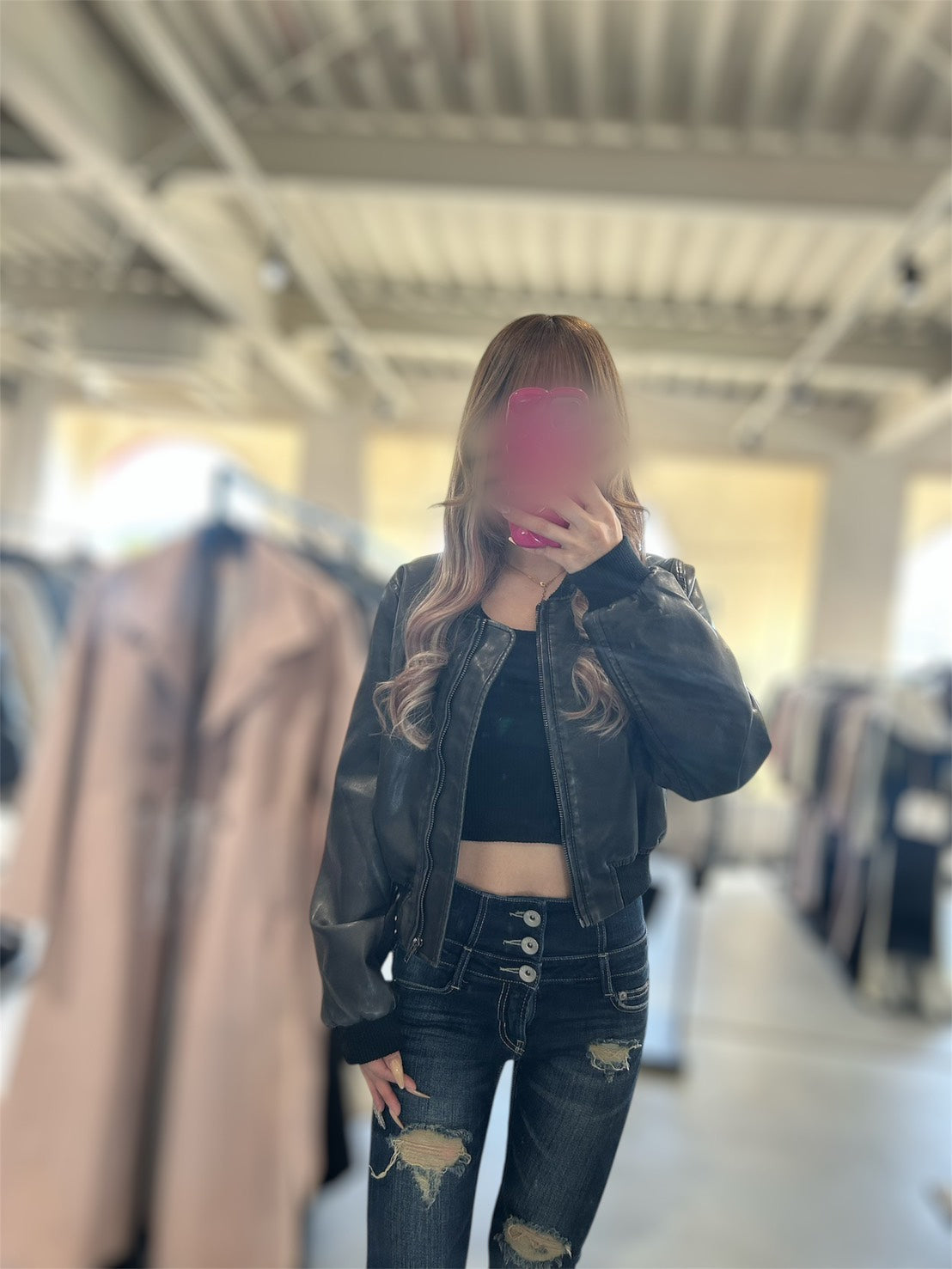 CROCHU ショートレザージャケット