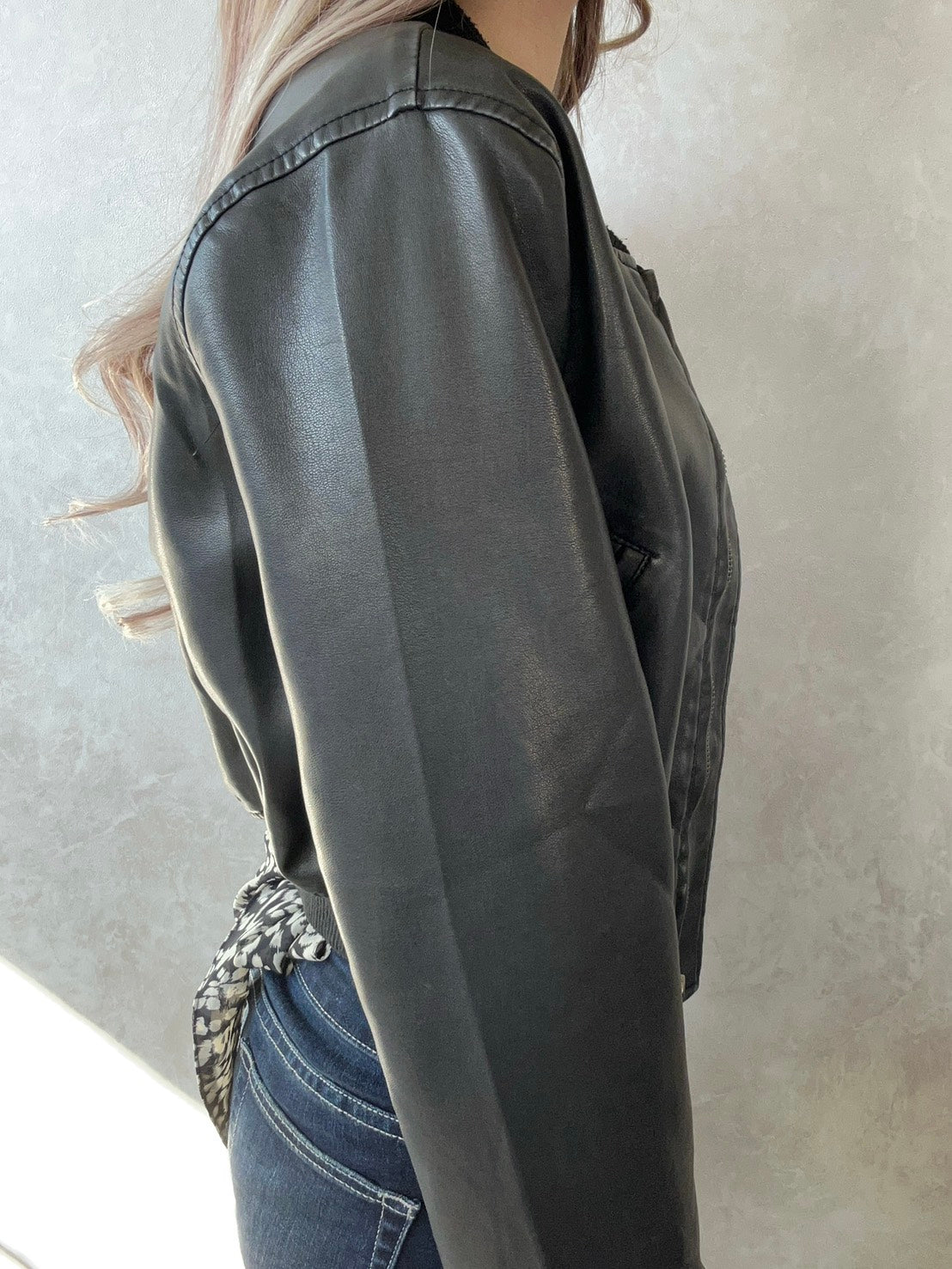 CROCHU ショートレザージャケット