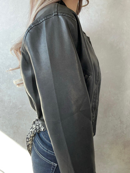 CROCHU ショートレザージャケット