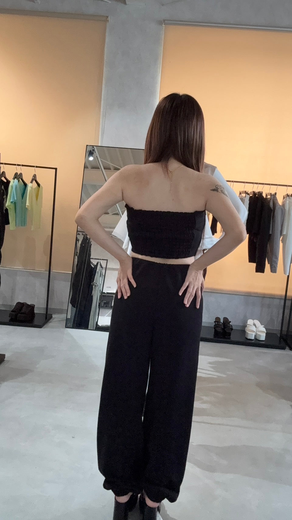 RESEXXY ピンタックスウェットパンツ【セットアップ着用可能】