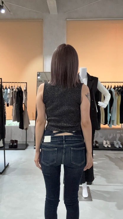 EVRIS ラメニットノースリーブ