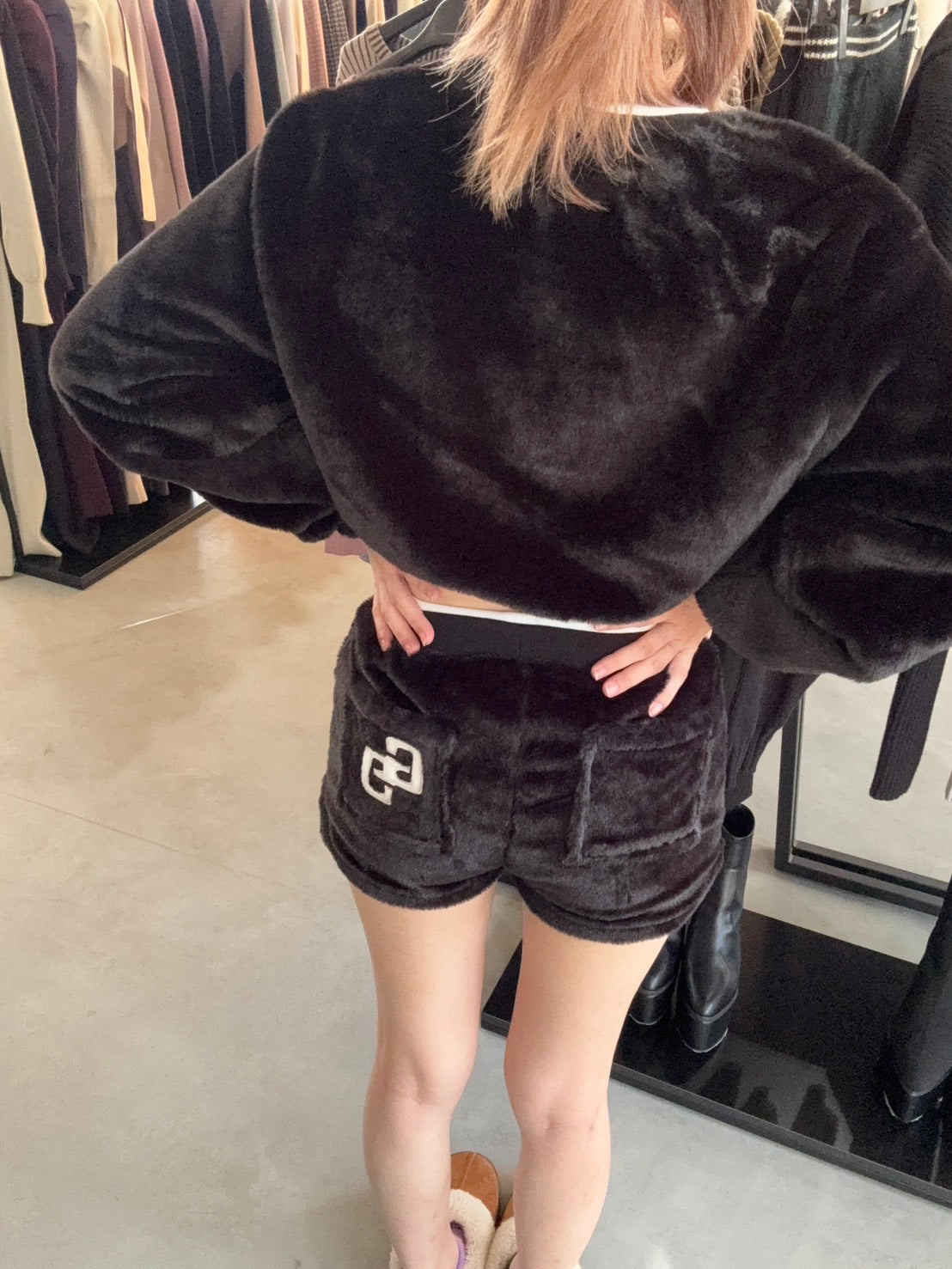 GYDA GG ECO FUR ショートトップス