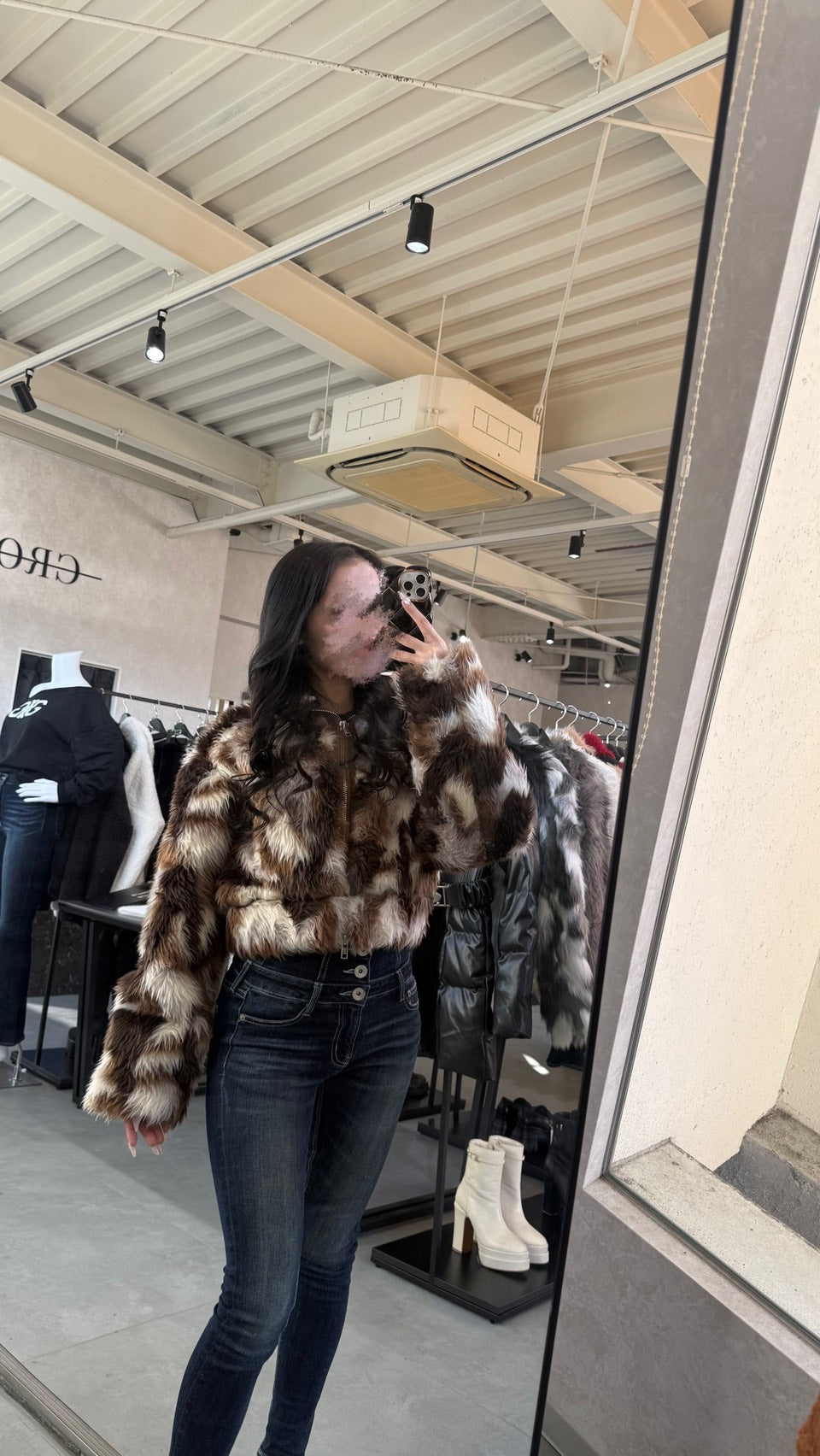 EMODA シングルミニボアブルゾン