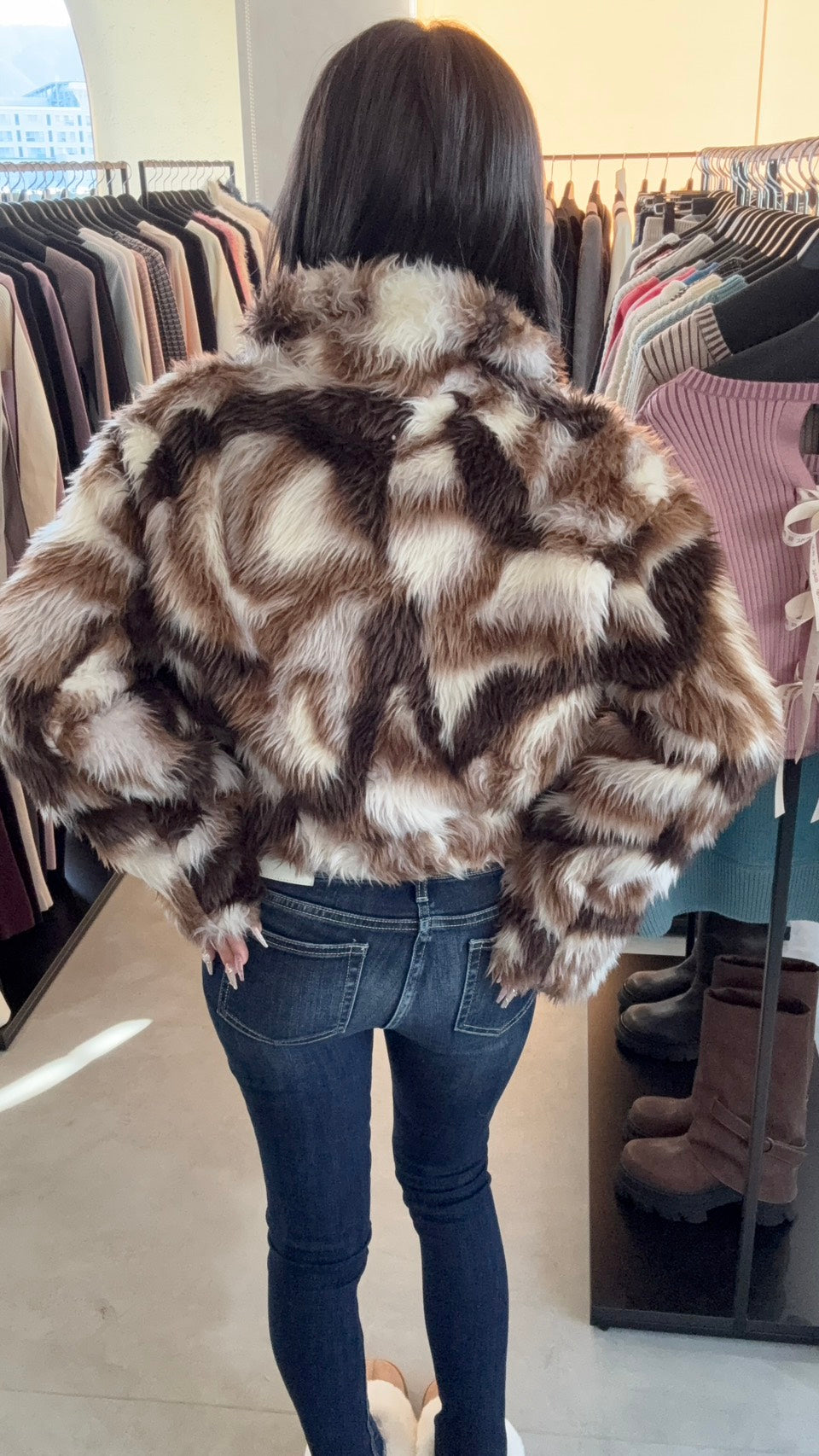 EMODA シングルミニボアブルゾン