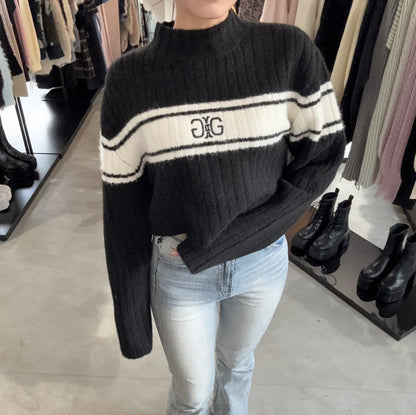 GYDA Symmetry GYDA リブニットトップス