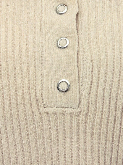 EVRIS モールオフショルニットトップス