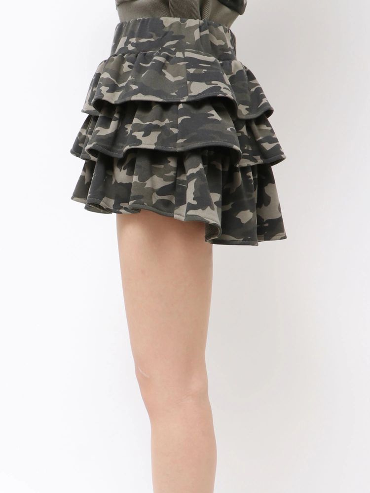 GYDA Sweat tiered スカートライクショートパンツ