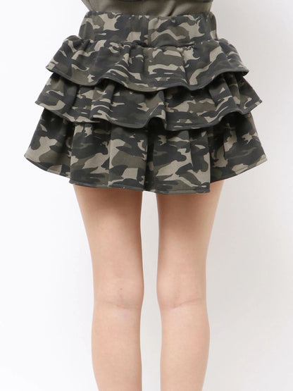 GYDA Sweat tiered スカートライクショートパンツ