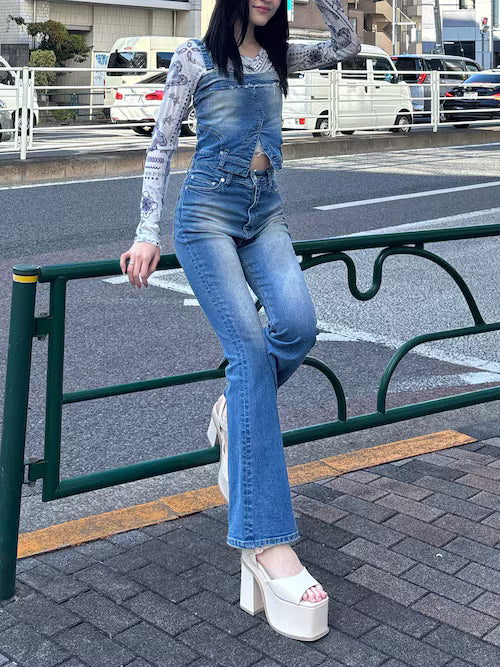 EMODA デニムキャミサロペット