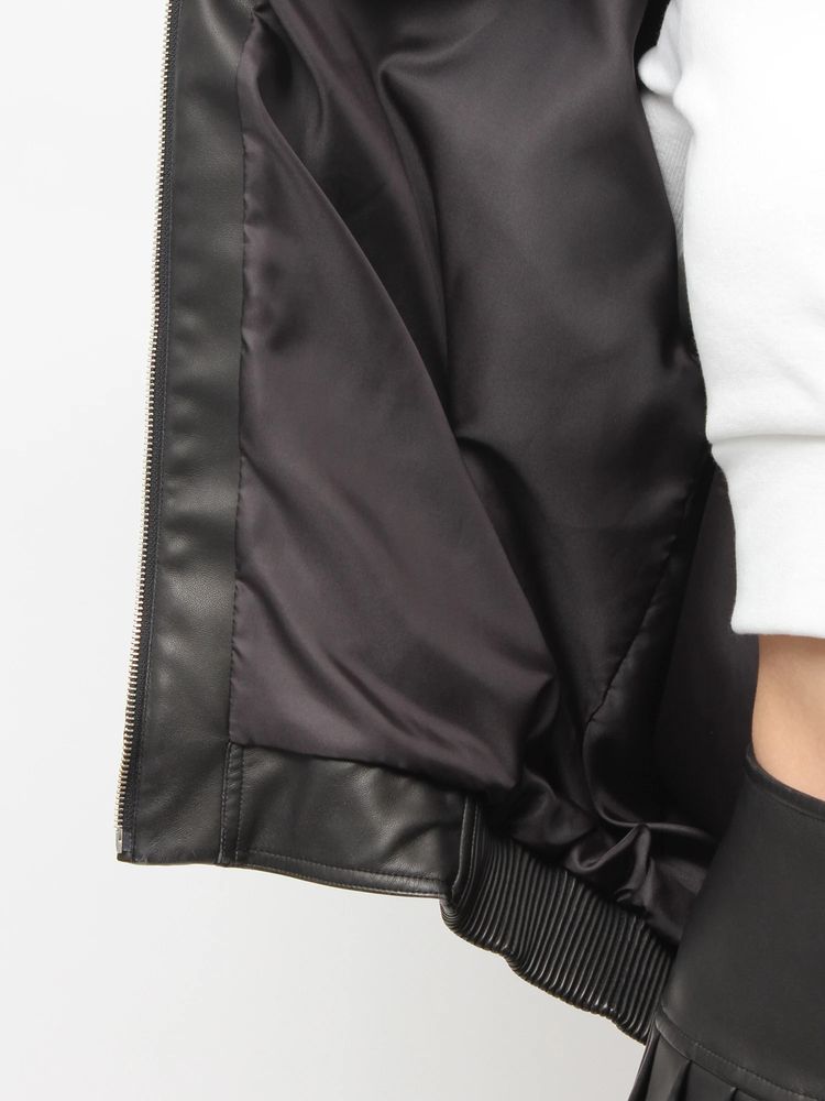 GYDA Symmetry GYDA Emboss フェイクレザーBIGブルゾン