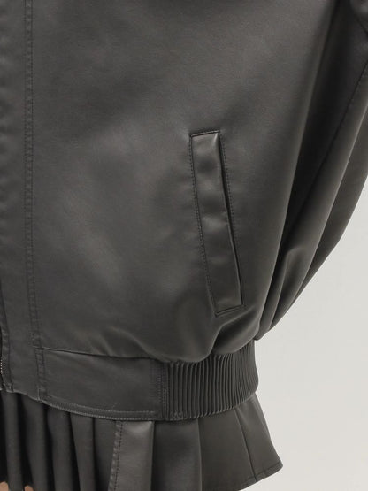 GYDA Symmetry GYDA Emboss フェイクレザーBIGブルゾン