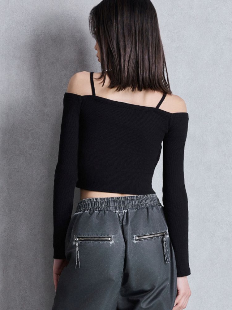 GYDA カシュクールデザインオフショルトップス