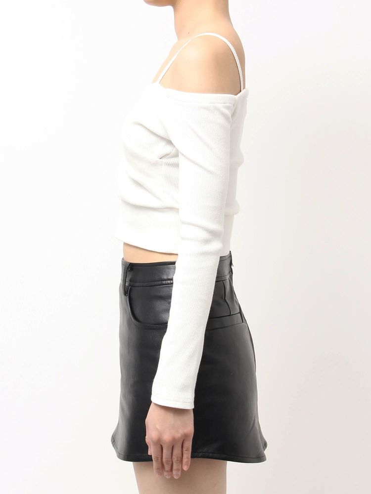 GYDA カシュクールデザインオフショルトップス