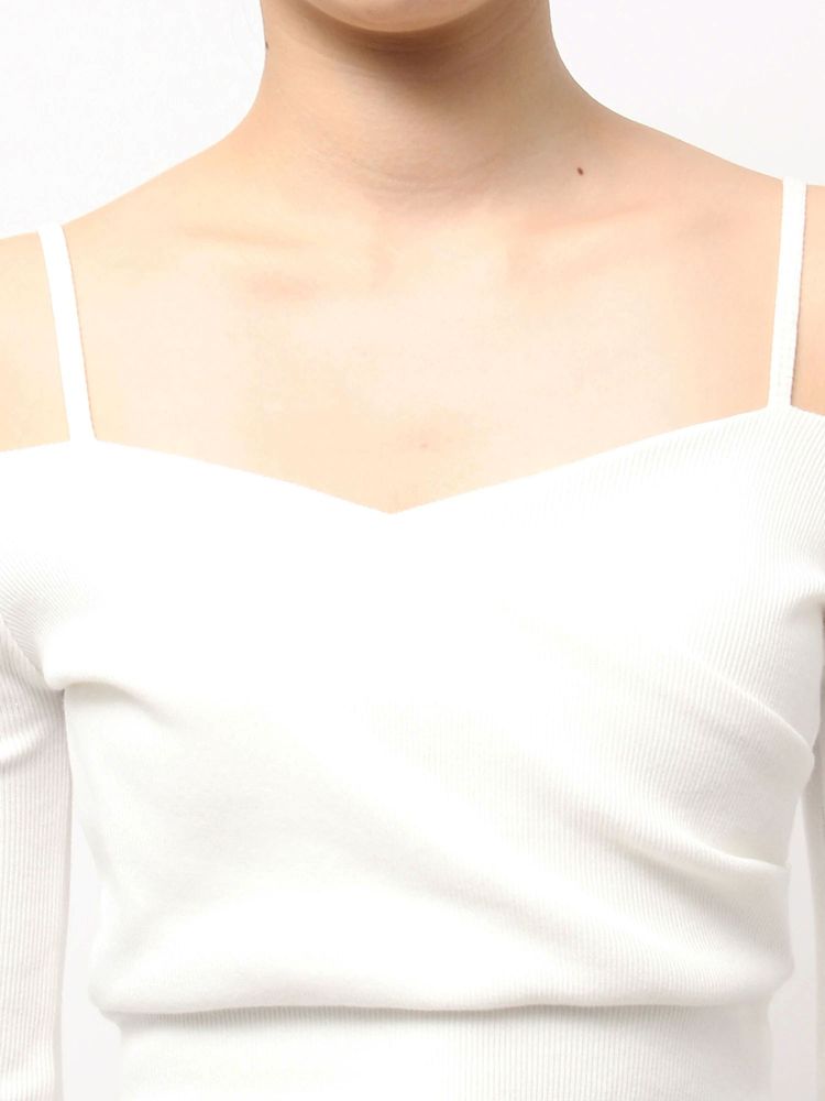 GYDA カシュクールデザインオフショルトップス