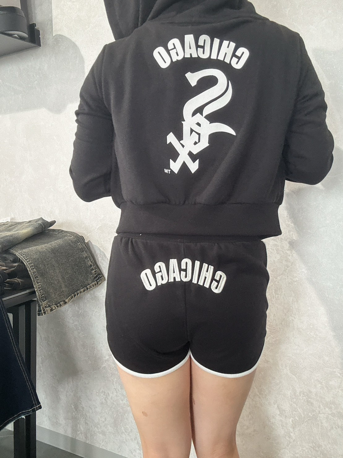 GYDA［MLB］BACK LOGOスウェットショートパンツ