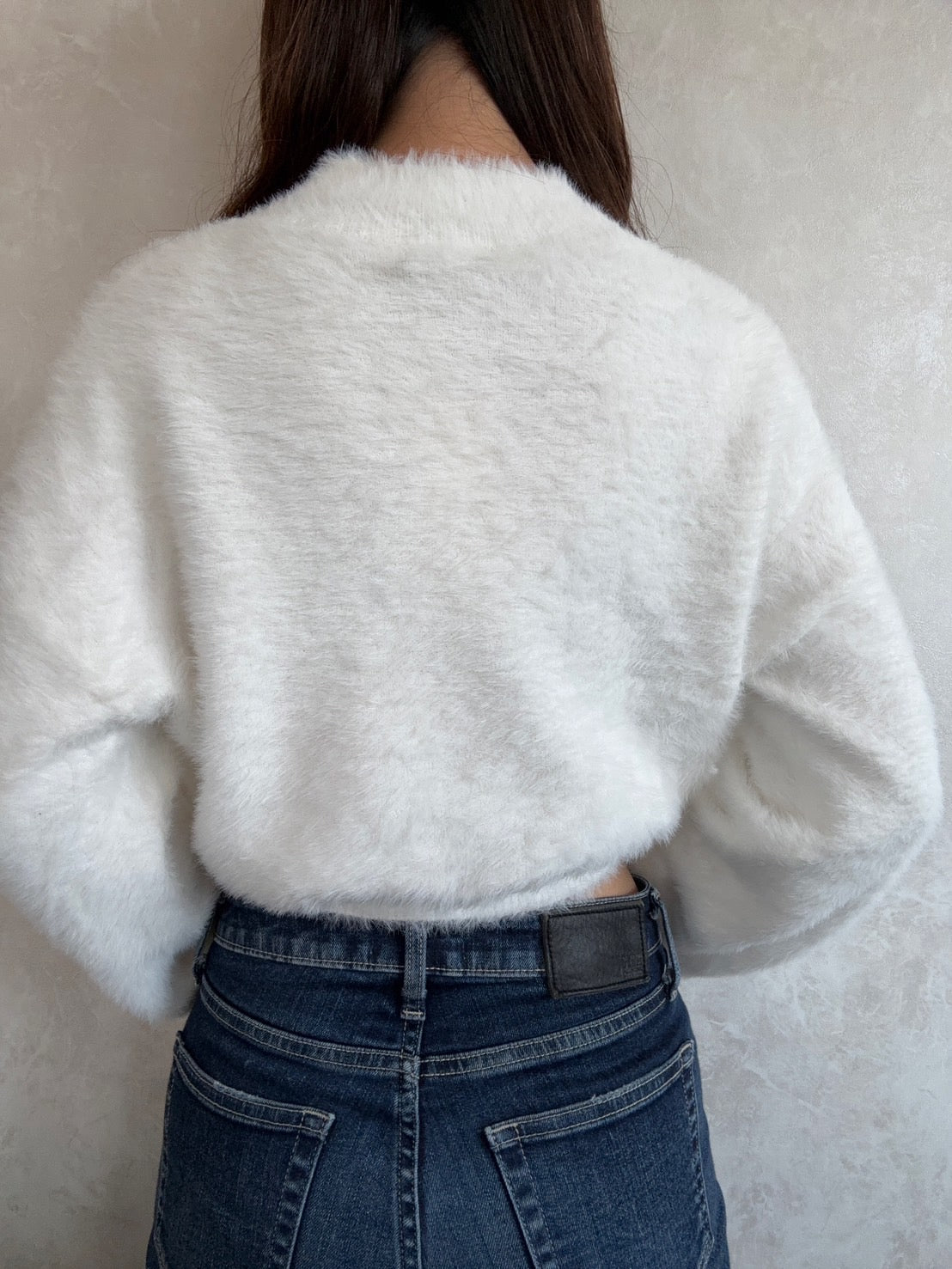 GYDA プレートシャギーニットトップス