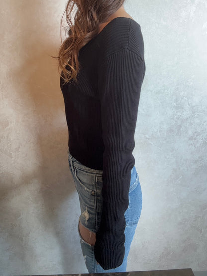 GYDA GGプレートlong sleeveニットトップス
